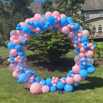 arco di palloncini gender reveal