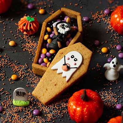 Biscotti Halloween Tomb Cookies