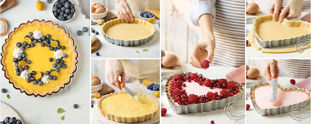 Stampi crostata design con fondo removibile