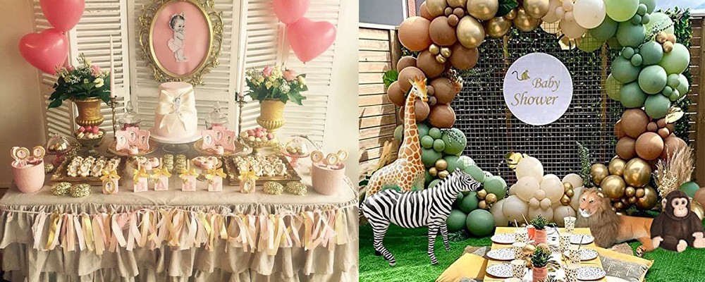 temi baby shower vintage retro e giungla