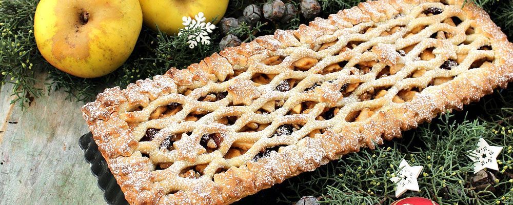 Ricetta crostata con mele e noci