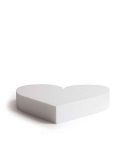 Base cuore in polistirolo bianco h5 40 cm