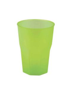 Bicchieri per cocktail riutilizzabili satinati verdi 420cc