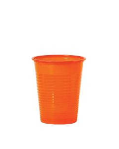 Piatti di plastica colorati arancioni riutilizzabili Ø22cm - PapoLab