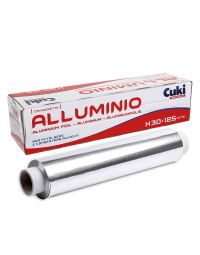 Rotolo alluminio per alimenti h 30 125 mt Cuki Professional