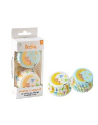 36 Pirottini in carta Orsetto e Luna Baby per cottura muffin Ø5 x h 3,2 cm