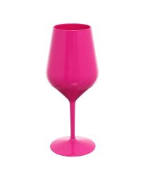 Bicchieri Calici da vino e Cocktail fucsia infrangibili lavabili 470cc