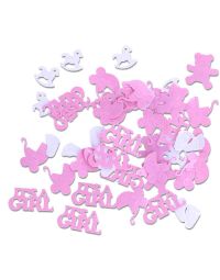 Coriandoli Decorativi da Tavolo Nascita Girl Bambina 15 g