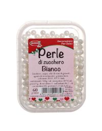 Perle di zucchero bianche per decorazione torte 60 g