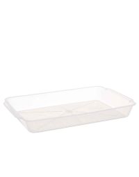 Contenitore per tiramisù in plastica riutilizzabile trasparente 36x23,2cm