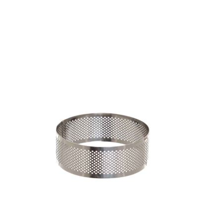 Sagoma anello tondo cerchio inox microforato per torte 10 cm Decora