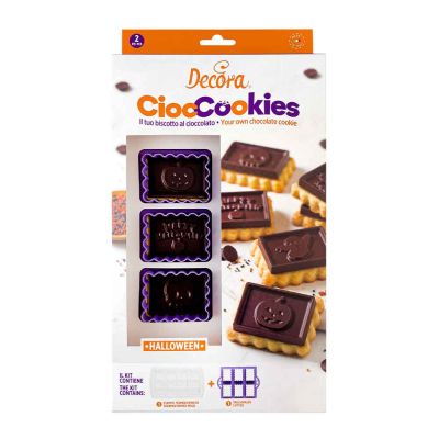 Set tagliapasta e stampo cioccolato per biscotti di Halloween