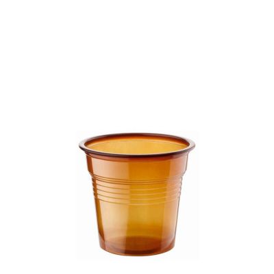Bicchierini di plastica marrone 80 ml per macchine da caffè