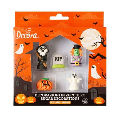 5 Decorazioni di Halloween 3D in zucchero Decora