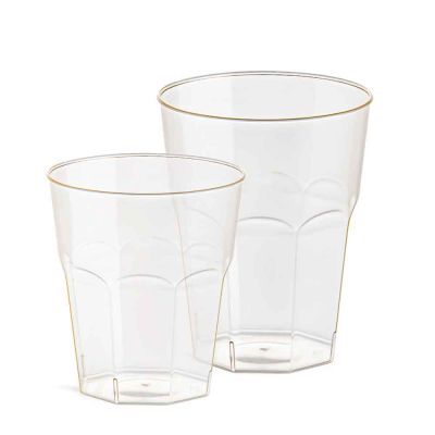 Bicchieri compostabili per cocktail in PLA trasparente