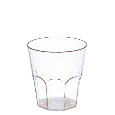 Bicchieri da cocktail bassi in SMMA trasparente