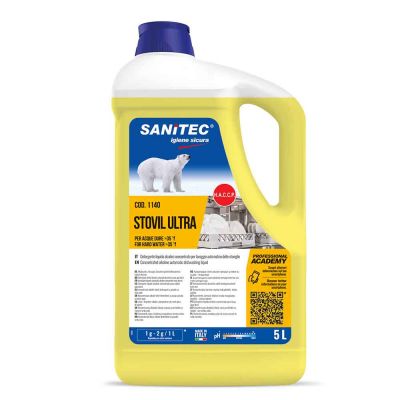 Stovil Ultra detergente Sanitec specifico per acque dure 5 L