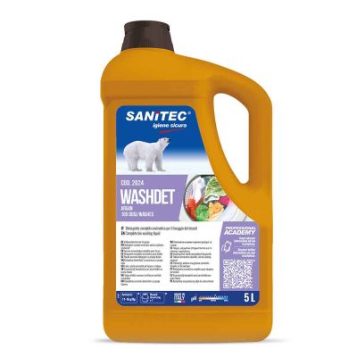 Washdet Argan detergente enzimatico per lavatrice Sanitec 5 L