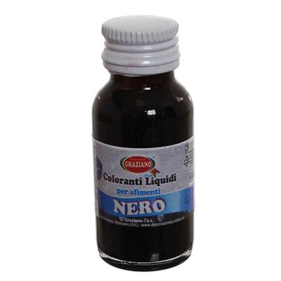 Colorante liquido concentrato per alimenti nero 35 g