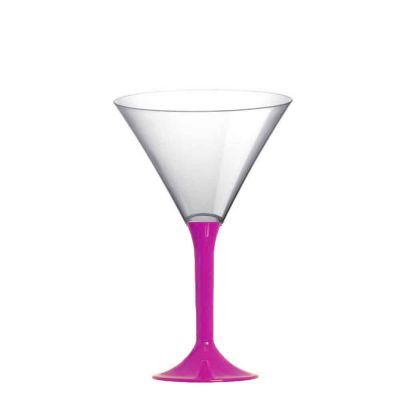 20 Coppe aperitivo Martini riutilizzabili in plastica viola 185ml
