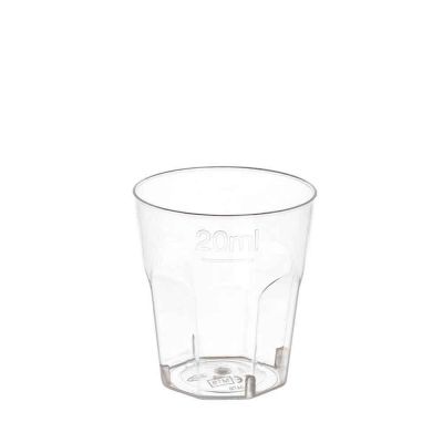 Bicchieri per degustazioni shot cicchetto trasparente 25cc