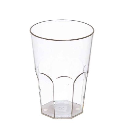 Bicchieri da cocktail lavabili in plastica trasparente 400ml