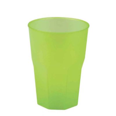 Bicchieri per cocktail riutilizzabili satinati verdi 420cc