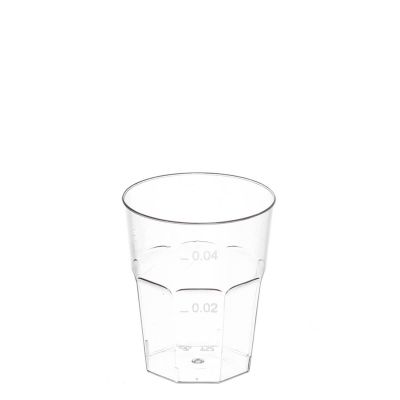 Bicchierini da shot monouso di plastica PS trasparente 50cc