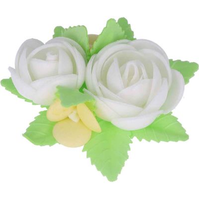 Bouquet di cialda fiori di ostia bianco per decorazione
