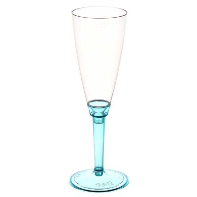 DOJA Barcelona, Bicchieri Flute Plastica Champagne 160ml, 12 Pezzi, Flute  in Plastica Neri, 195x68x2 mm, Flute Plastica Policarbonato Lavabili