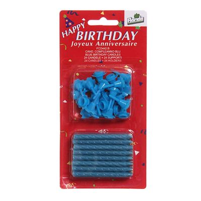 Candeline compleanno blu - confezione