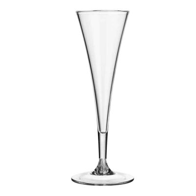 Bicchiere calice flute Deluxe infrangibile in policarbonato riutilizzabile 140cc