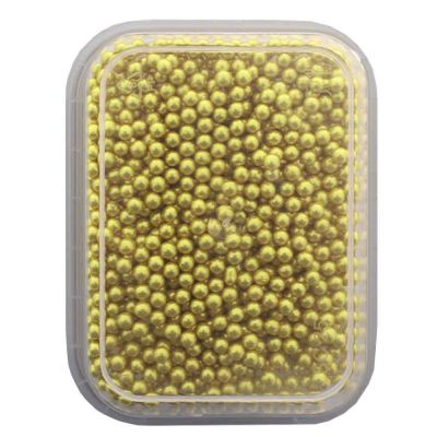 Palline di zucchero sferici color oro per decorare 50 g