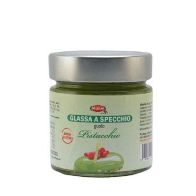 Glassa a specchio pronta all'uso gusto Pistacchio 300 g senza glutine