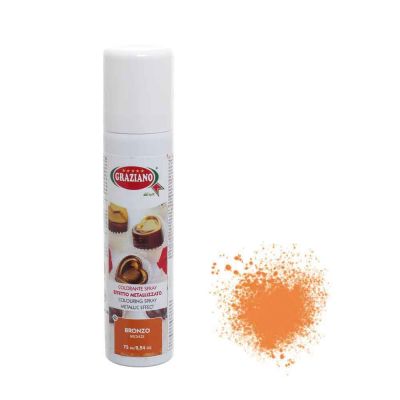 Colorante spray bronzo perlato per alimenti 75ml