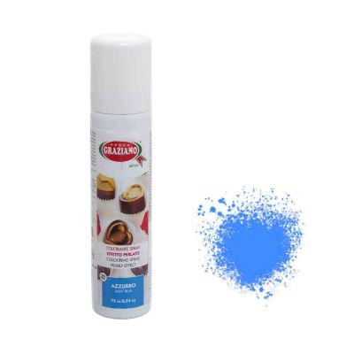 Colorante spray azzurro perlato per alimenti 75ml