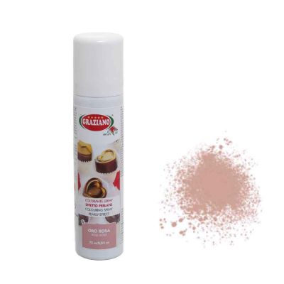 Colorante spray oro rosa perlato per alimenti 75ml