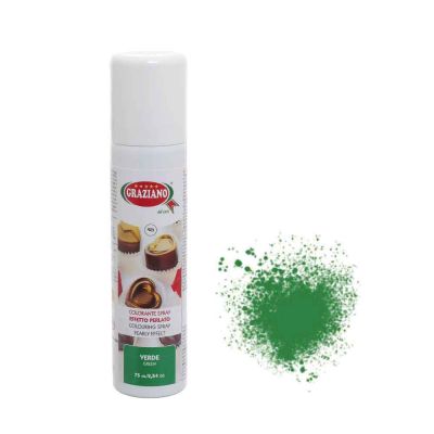 Colorante spray verde perlato per alimenti 75ml