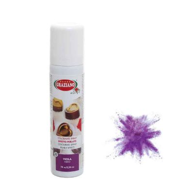 Colorante spray viola perlato per alimenti 75ml