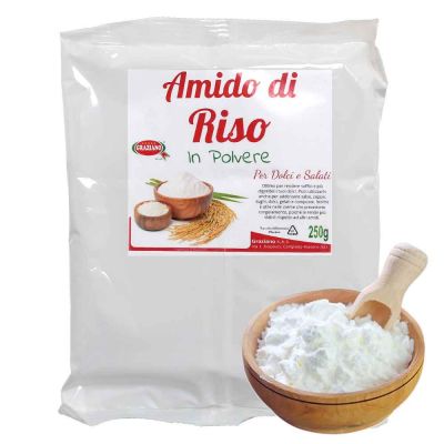 Amido di Riso in polvere per dolci e salati 250 g Graziano