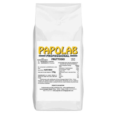Fruttosio zucchero naturale in polvere 2000 g Papolab
