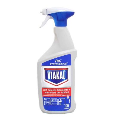 Viakal spray anticalcare 2in1 per sanitari P&G Professional 750 ml