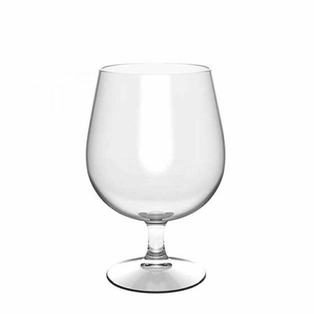 Bicchiere birra plastica riutilizzabile trasparente 400ml - PapoLab