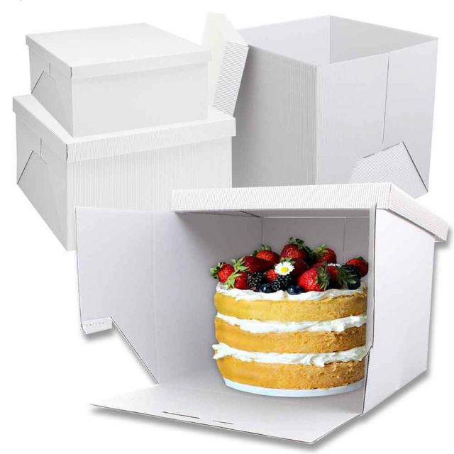 Scatole per torta alte 51x51x50 cartoncino rigido in offerta - PapoLab