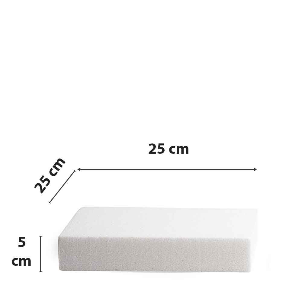 Base polistirolo quadrato 35x35 - altezza 10