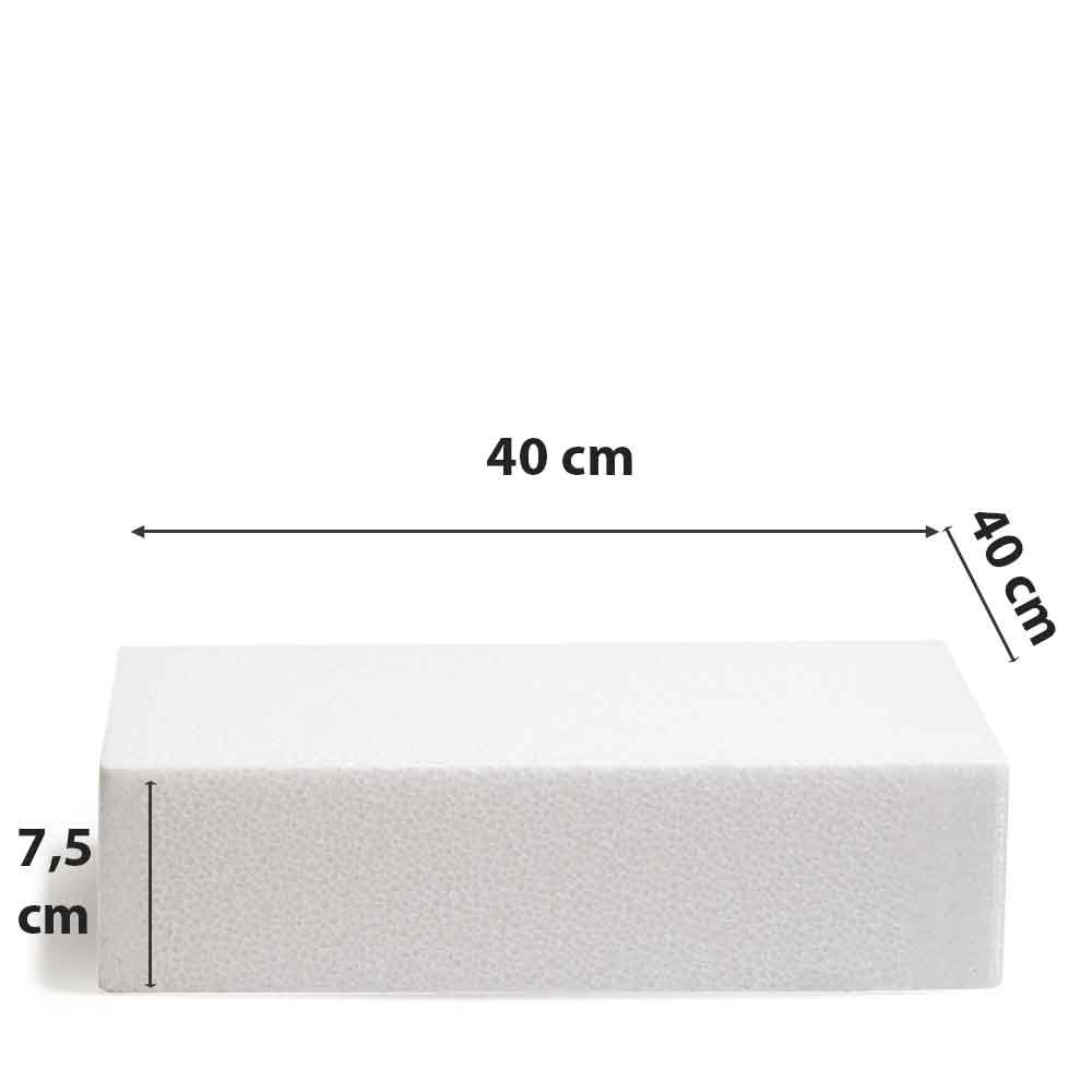 Base polistirolo quadrato 30x30 - altezza 10