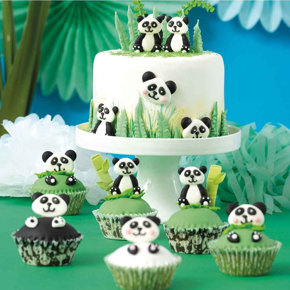 Pirottini in carta per muffin panda scuola 5cm Decora - PapoLab