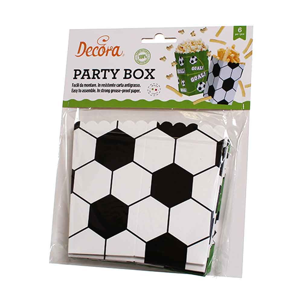 Party box Goal scatole in cartoncino per popcorn in offerta - PapoLab