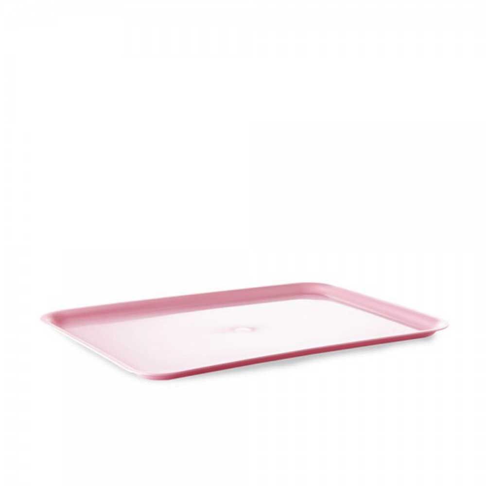 Vassoio da servizio rettangolare 30x40 plastica rosa baby - PapoLab