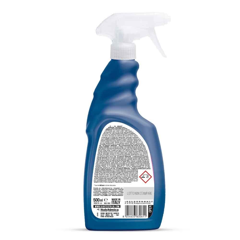 Smacchiatore spray per tessuti sporco grasso Sanitec 500ml - PapoLab